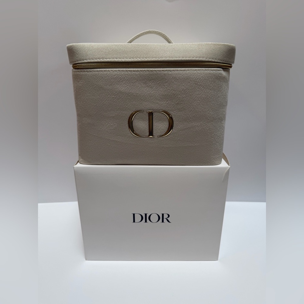 Dior Beauty Vanity Cosmetic Bag with Box NWT